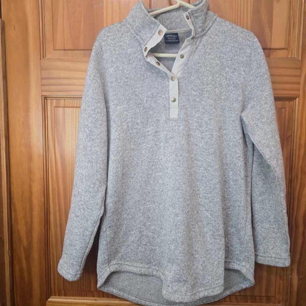 Women’s Charles River Apparel Women’s Sweatshirt Button Collar Size L PRELOVED!